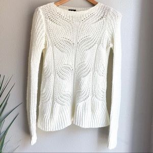 Ann Taylor Factory - Chunky-knit Sweater in Ivory